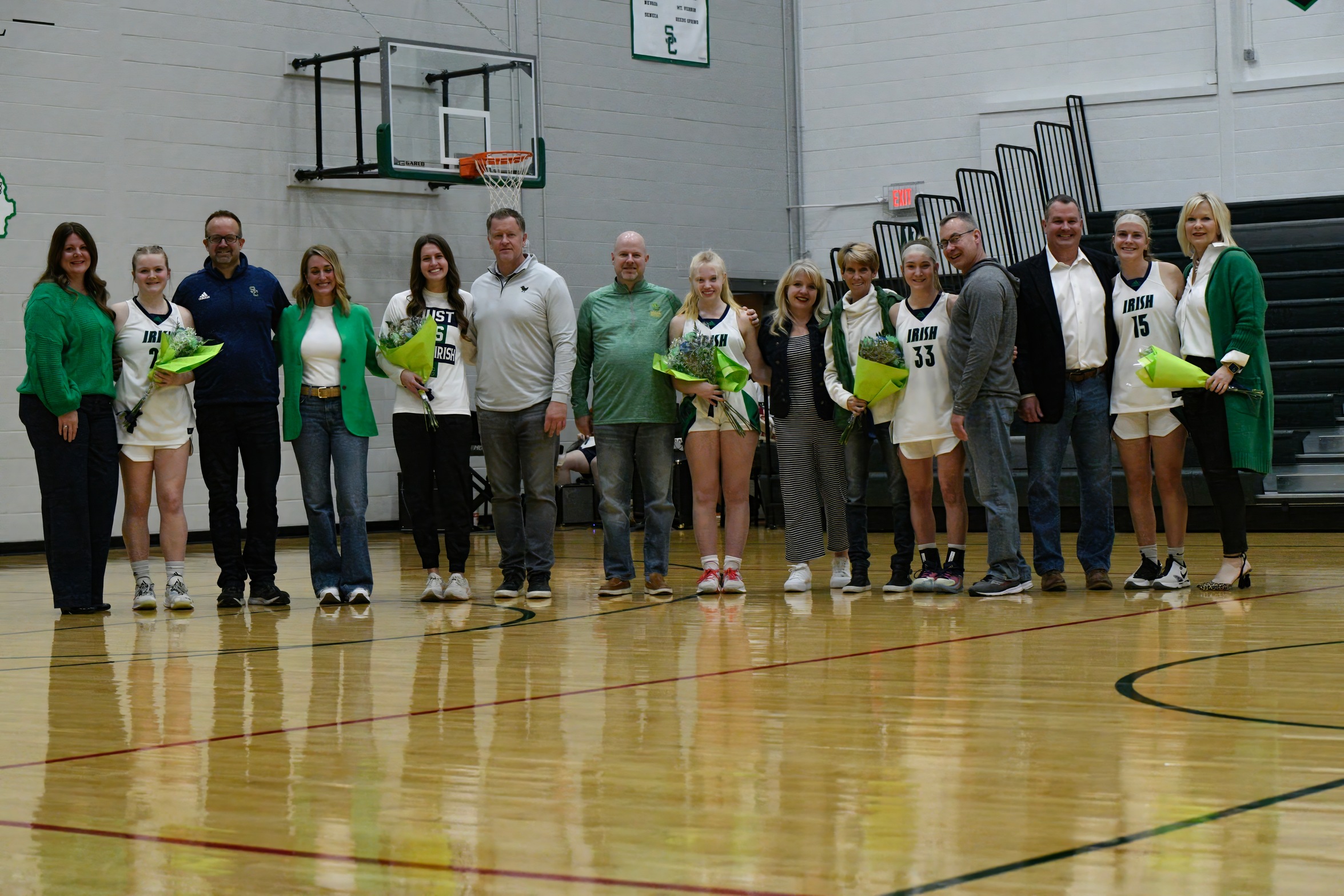 Lady Irish Basketball Celebrates Senior Night