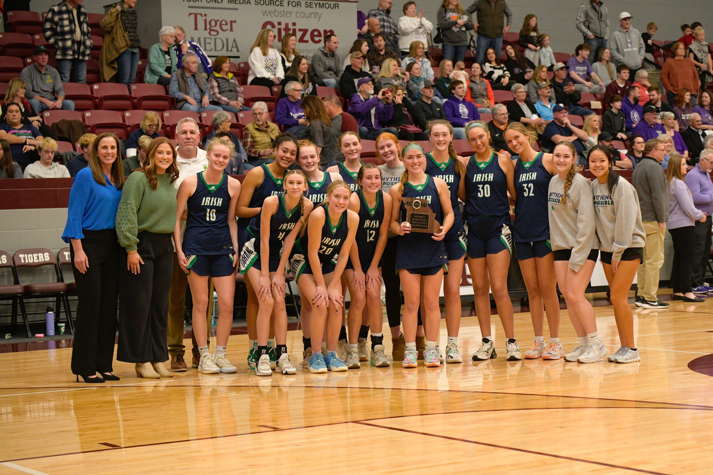 Lady Irish Basketball Secures District Reserve Championship