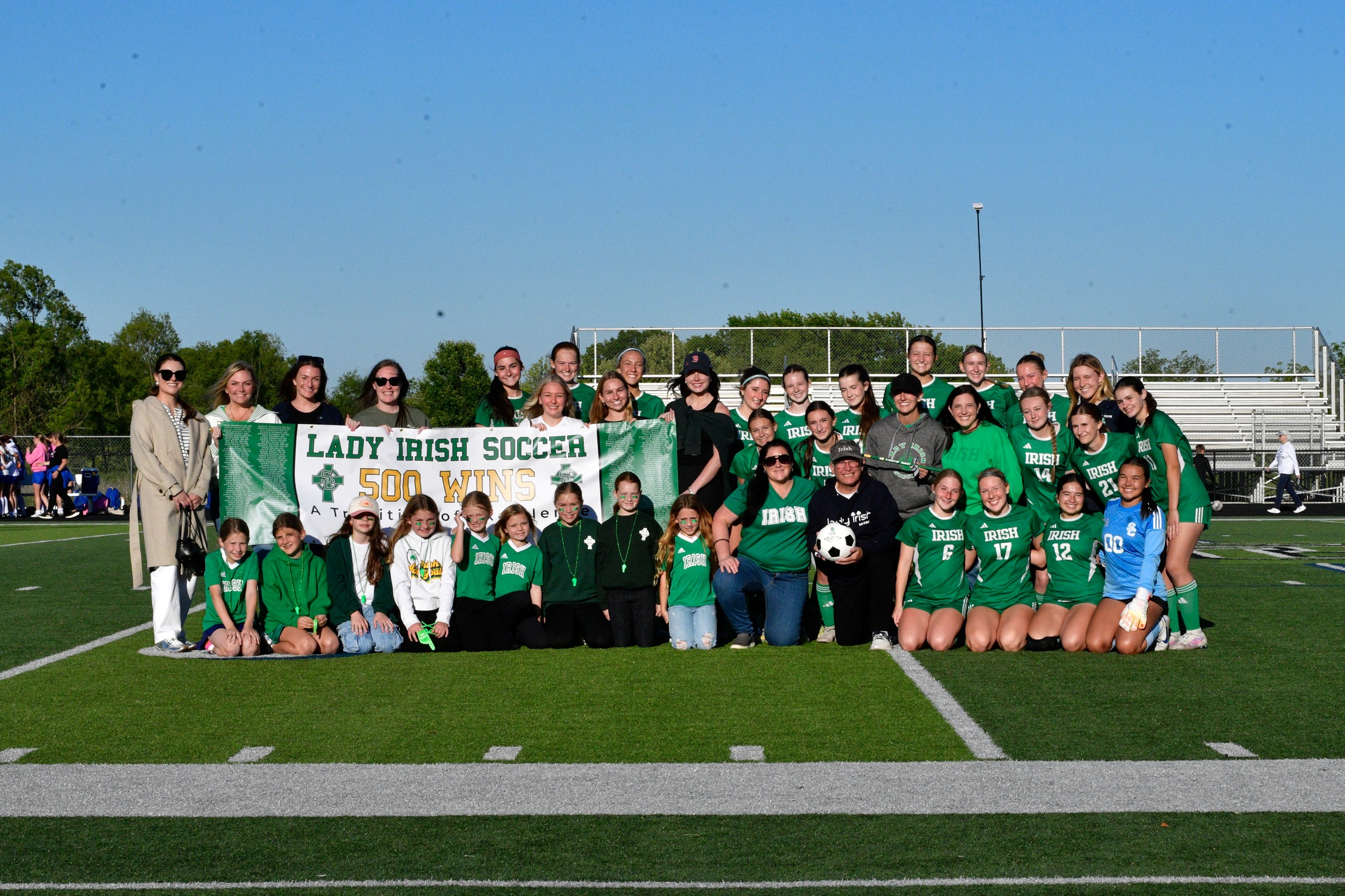 Lady Irish Soccer Celebrates 500th Program Win